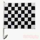 Wooden Pole Double Stitched CMYK Hand Waving Flag
