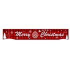 Mesh Polyester Rectangle Banner Flags For Christmas Decoration