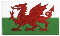 SGS Square Base England Wales Rectangle Banner Flags