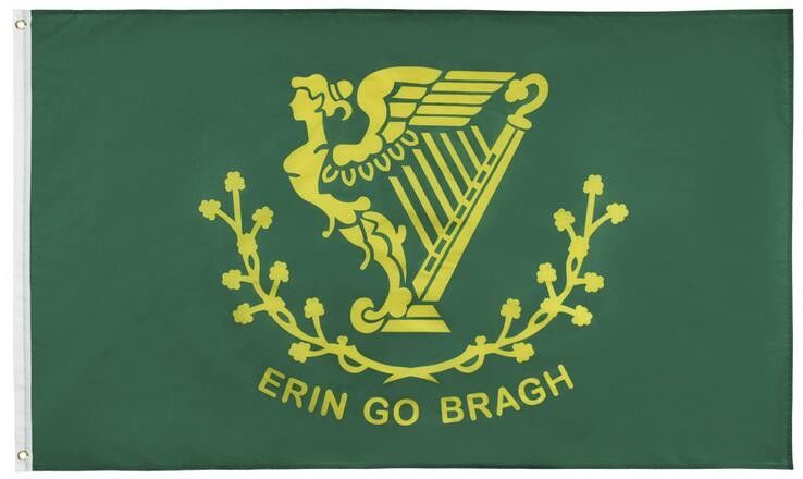Logo Printing Promotional L3'' Erin Go Bragh Flag