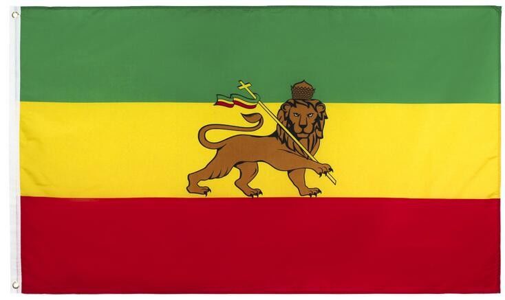 Ethiopian lion Knit Polyester Advertising Banner Flags