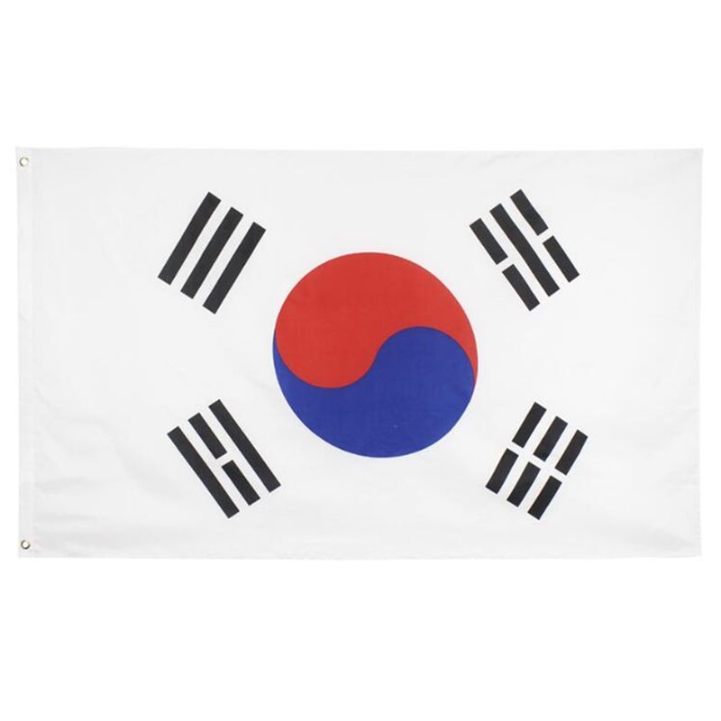 90x150cm 230g Polyester South Korea Flag For Campaign