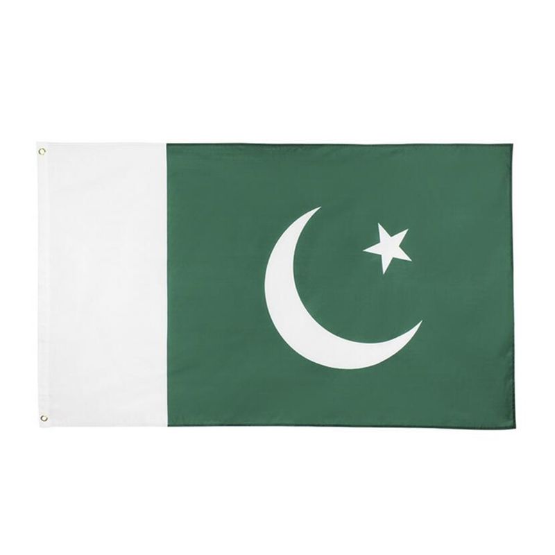 Pakistan Asia Country Flags 90g 3x5ft With Headband Brass Eyelets